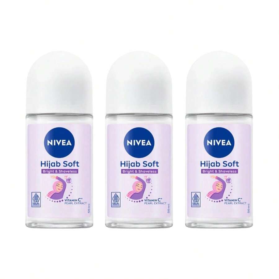 Nivea Brightening Hijab Soft Roll-On Deodorant - 1.69 Fl Oz - Pack Of 3 - 多樣化香型 - 查看 1