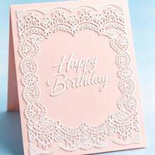 Floral Lace Metal Cutting Dies, Card Making, Paper Embossing Die Cutting Template Set, Photo Frame Scrapbook DIY Template Set - Silver-white - View 2