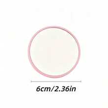 1/10/20pcs Round High Definition Portable Small Mirror With Pink Pouch, Handheld Mirror, Travel Makeup Mirror, Mini Makeup Mirror, Women's Valentine's Day Decorative Handheld Mirror, Carefully Shaped Mirror - A - View 7