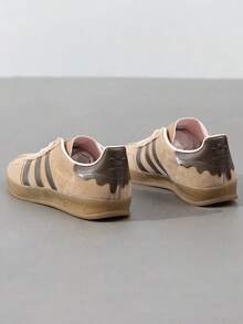 Adidas Originals GAZELLE室内运动鞋男女减震运动鞋情侣健身训练鞋户外休闲鞋JR8028 - 紙板黃/棕色/淺粉 - 查看 6