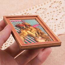 1 Piece Of Mini Photo Frame Shaped Refrigerator Magnet, Exquisite Home Decoration Gift, Featuring A Selfie Dog Couple , Wonderful Holiday Gift, Gift For Loved Ones - mặc định - Xem 7