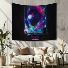 1pcs M Arvel Superhero Series S Pider-Man Theme Tapestry, Superhero Patter Wall Hanging Fabric Poster Cool Comic Art Background Blanket, Modern Home Fashion Decor, For Living Room Bedroom College Dorm Game Room Home Decor Fans Gift - Nhiều màu - Xem 1
