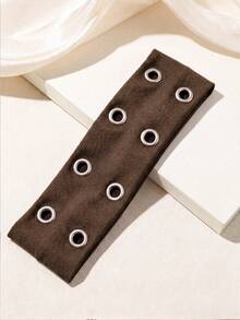 1pc Fashion Punk Gothic Style Soft Non-Slip Elastic Hollow Out Beach Yoga Sports Casual Headband - Brown - View 3