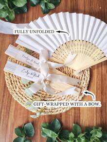 Wedding Favor Fans (Bulk Supply) / Bride And Bridesmaid Favors / Romantic Summer Wedding Special Event Fans / Folding Fans - Multicolor - View 2