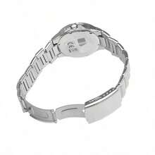 Casio Men's Edifice Watch Stainless Steel Band Japanese And Korean Style Silver Dial - Silver - View 4