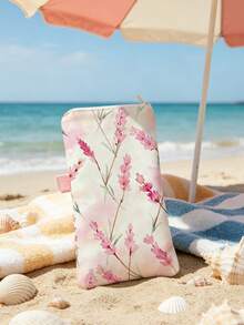 Bolsa protectora de tela para teléfono con patrón de lavanda rosa, bolsa de almacenamiento de teléfono para exteriores, bolsa de teléfono con cremallera; forro suave y elástico, cálido y resistente a arañazos; bolsa portátil unisex, bolsa bandolera multifuncional, adecuada para caminar, comprar y llevar artículos pequeños; bolsa de almacenamiento portátil esencial para viajes y desplazamientos diarios, combinando funciones de portatarjetas y monedero; regalo atento para amigos, familiares, maestros y regalo de cumpleaños ideal. - Multicolor - Ver 5