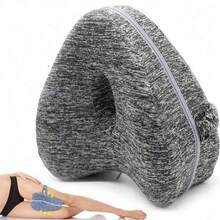 Memory Foam Knee Pillow For Side Sleepers - Adjustable Strap, Leg Support Cushion, Essential For Pregnant Women, Removable & Washable Cover, Suitable For Home, Bedroom, Travel, Airport - Hollowed-out Leg Clip - View 2