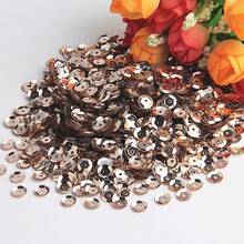 3mm-30mm Champagne Sequins Cup Flat Round PVC Loose Sequin Large Hole Iridescent Embroidery Sequins For DIY Crafts Paillette Sewing Decoration DIY Accessories - S - View 22