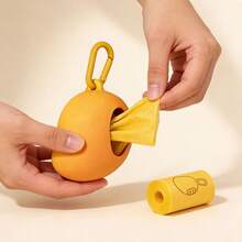 Portable Pet Waste Bag Holder With Keychain, Attaches To Leash, Outdoor Dog Poop Bag Dispenser, Trash Bag Storage Box, Pet Supplies, Dog Supplies - Multicolor - View 2