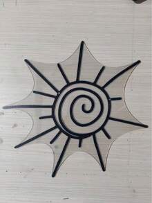 1pc Large Boho Style Acrylic Sun Wall Art - Horizontal, Beach Decor - Multicolor - View 8