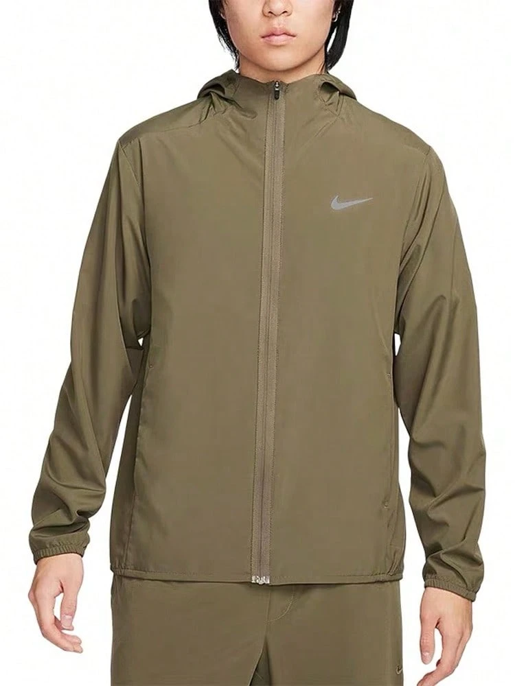 Nike Form 純色logo反光設計休閒連帽外套外套 男款 橄欖色FB7483-222 - 橄欖綠 - 查看 1