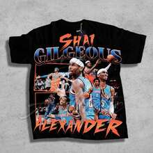 2026 Shai Gilgeous Chet Holmgren Williams Basketball Shirt OKC Oklahoma Thunder Basketball Vintage SGA Sweatshirt Gift For Fans - 返回 2 - 查看 1