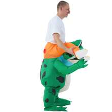 Inflatable Frog Costume For Women Man Aldult Cosplay Party Inflatable Full Body Frog Costume Blow Up Costumes Halloween Christmas, Carnival - Green - View 4