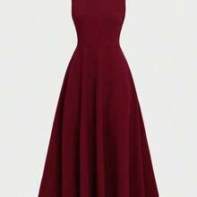 yonghongmaoyi1 Elegante vestido de Navidad de noche romántico francés sin espalda, ajustado, para fiesta y citas, de verano - Marrón - Ver 9
