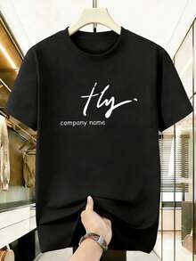 Camisetas de talla grande para hombre - Negro - Ver 2