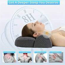 1pc Neck Pillow, Cervical Pillow, Ergonomic Design Headrest, Neck And Shoulder Support Pillow, Suitable For Side, Back And Stomach Sleepers - Neck Pillow - View 4