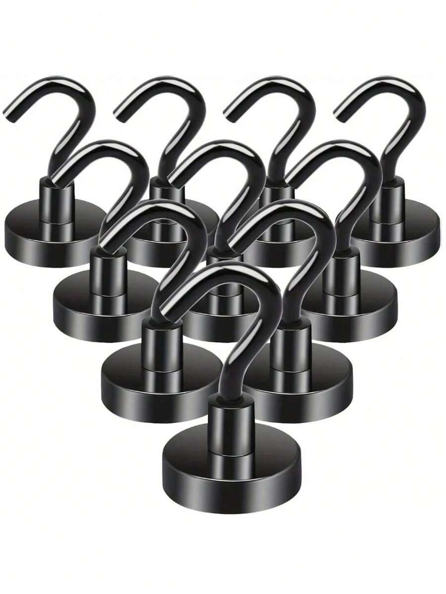 Magnetic Hooks, Heavy Duty Magnetic Hooks, Suitable For Kitchen, Home, Cruise Ship, Workplace, Office And Garage.