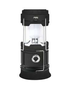 1/2/4PCS Solar Camping Lantern, Collapsible LED Solar USB Rechargeable Lantern Flashlight Emergency Hanging Lights For Camping  Power Outages Indoor Outdoor - Đen 1PC - Xem 9