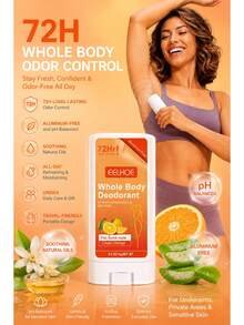 EELHOE Whole Body Deodorant – 72H Long-Lasting Odor Control, Aluminum-Free & PH-Balanced With Soothing Natural Oils, All-Day Refreshing & Moisturizing For Underarms, Private Areas & Sensitive Skin, Travel-Friendly Portable Design, Unisex Daily Care & Gift - Whole Body Deodorant - 查看 1
