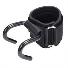 2pcs/Set Fitness Squat Weightlifting Pull-Up Wrist Hooks Horizontal Bar Sports Equipment, Used To Reduce Strength Training, Not Hand Grip Hooks Gym Accessories - Black - View 4