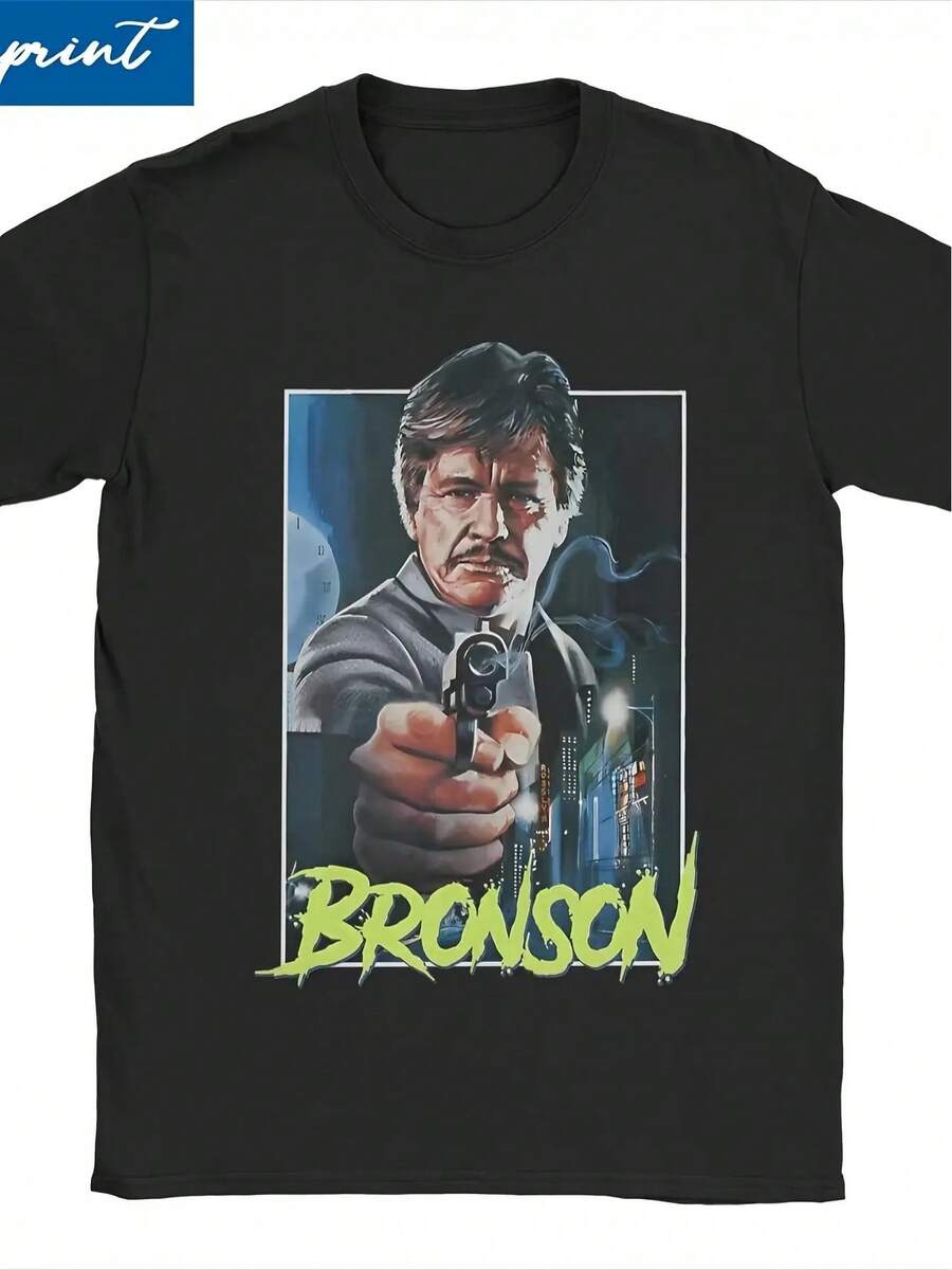 Camisetas masculinas - Preto - Ver 1