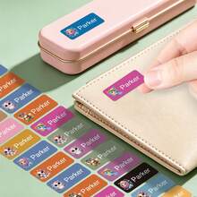 Custom Name Stickers - Personalized Waterproof Labels For School Supplies, Clothing, Bags, Shoes, Water Bottles, And Mugs | Durable, Fashionable Design For Organization And Smooth Surface Application - Watermelon Pink - View 7