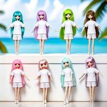 Búp bê BJD thời trang phong cách Anime 11,81 inch, khớp nối linh hoạt - Mô hình bánh kem dễ thương hoàn hảo để sưu tầm, búp bê BJD có thể tùy chỉnh, món quà sinh nhật, năm mới, lễ Phục sinh, Giáng sinh tuyệt vời. - Nhiều màu - Xem 1