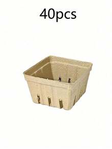 5-20pcs Natural Wood Pulp Fiber Berry Baskets, Small Molded Fruit Baskets Suitable For Strawberries, Blueberries, Raspberries, Vegetable Display, Farmers Market, Grocery Store, Fruit Picking - Multicolor - View 14