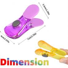 Assorted Color Magnetic Sealing Clips 12Pcs Multi-Use Chip Clips Fridge Magnet Clips For Home Kitchen - 1 - View 2