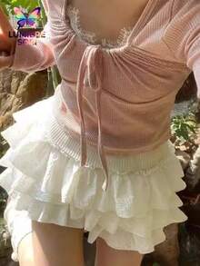 Women Skirts - Beige - View 3