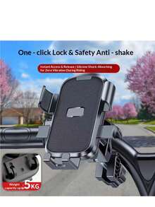 New Bicycle Phone Holder, Shockproof Bicycle Navigation Phone Mount For Delivery Riders - Multicolor - View 3