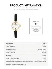 Coach IRIS Elegant C-Link Chain Bracelet Watch Round Face Quartz Watch for Women Minimalist Dressy Wristwatch - 黑色 - 查看 9
