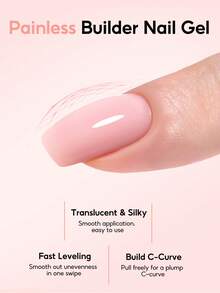 peacecolor 15ML Builder Gel For Nails, UV LED Cured Building Gel, Multi-Functional Nail Strengthener Gel For Nail Extension, Professional Nail Art Supplies For Salon And Home DIY Manicure - Multicolor - View 5
