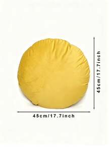 1 pièce 2 pièces Ensemble combiné Taie d'oreiller ronde de couleur unie Taie d'oreiller moderne minimaliste en velours Housse de coussin de siège de fenêtre ronde Douce et respectueuse de la peau Salon Chambre à coucher Canapé Taie d'oreiller décorative asymétrique Décoration quotidienne décontractée Jardin Cour Tissu Décoration Taie d'oreiller de lit Housse de coussin de tête Oreiller de voiture Toutes saisons Universel Sans insert Diamètre 45cm 50cm 30*50cm 45*45cm - 29# Huang - View 18