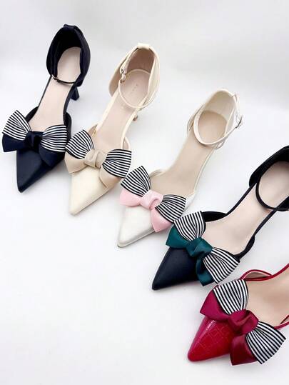 2 Stücke/Set modische abnehmbare Schuhclips mit Stoffschleifen-Design zur Dekoration von Hochzeitsschuhen mit hohen Absätzen, exquisites Geschenk für Frauen