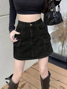 Women Skirts - Black - View 3