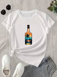 Halloween Graphic T-Shirt - White - View 1