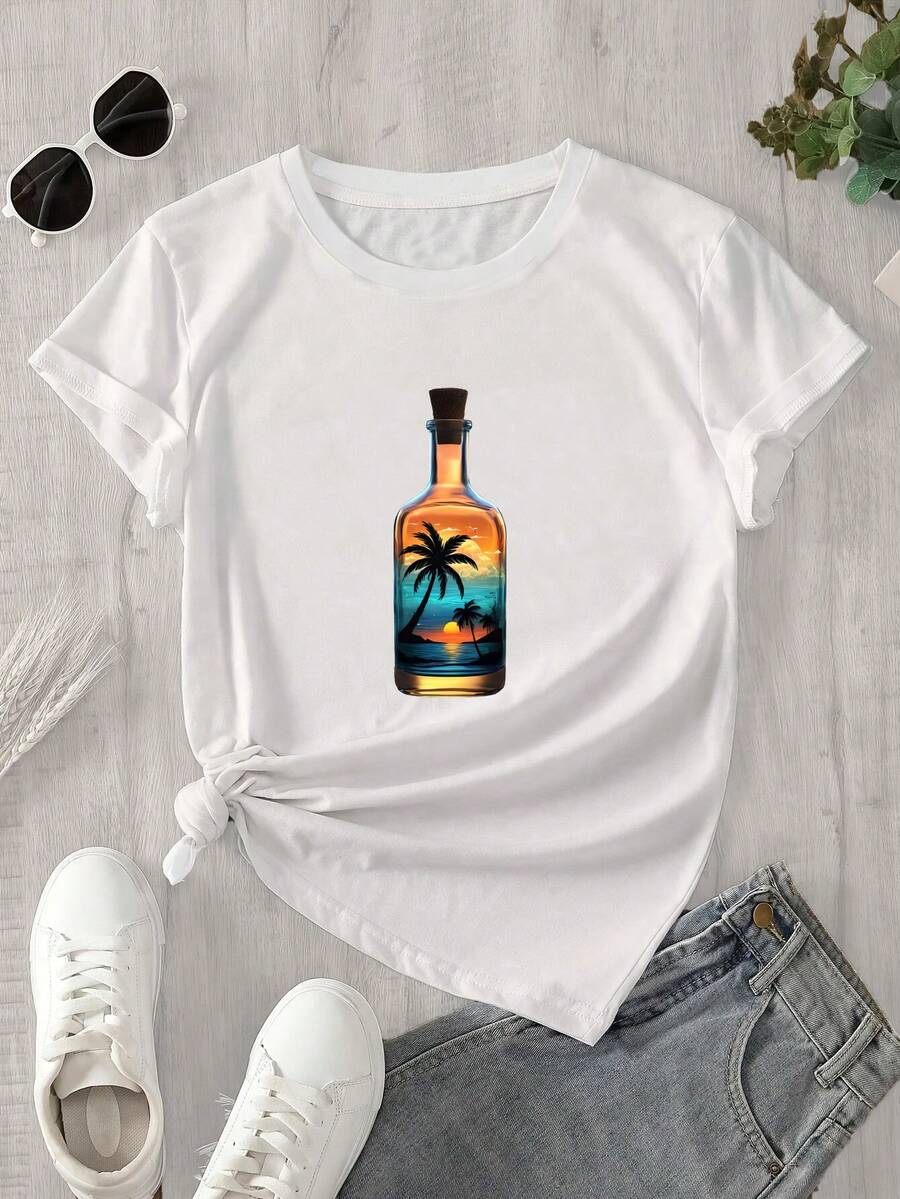 Halloween Graphic T-Shirt - White - View 1