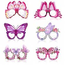 12pcs/Set Or 6pcs/Set Butterfly Glasses, Children's Birthday Party Gifts, Kids Surprise Gifts, Party Favors, Photo Props, Party Supplies - View 11