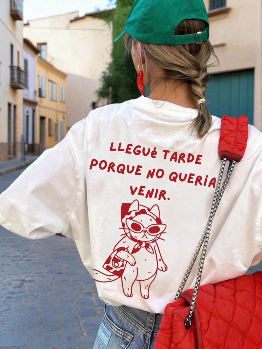 Camiseta manga corta cuello redondo, - Blanco - Ver 1