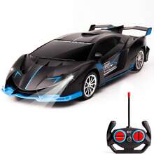 1:18 Scale Remote Control Racing Car, Equipped With Bright LED Headlights, 2.4GHz High-Speed Drift RC Car, Suitable For Children 3+ Boys And Girls Indoor Outdoor Toy Gift (Batteries Not Included) - Multicolor - View 2