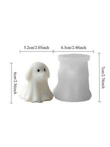 Halloween Cute Ghost Cat Dog Pumpkin Silicone Candle Mold, Non-Stick Reusable, Suitable For Halloween Scented Candles, Resin, Plaster, Handmade Soap DIY, Spooky Home Decor And Halloween Holiday Craft Supplies - A - View 10