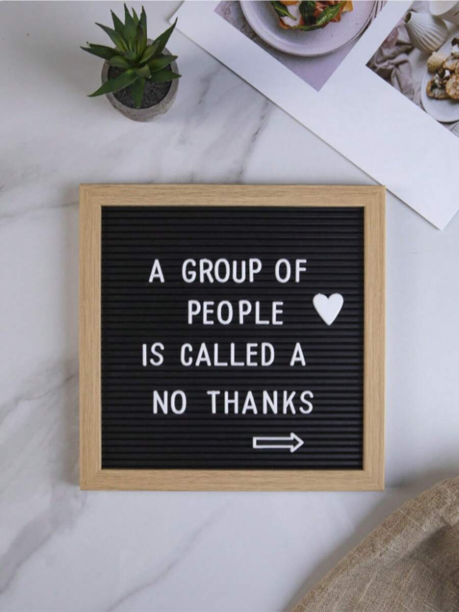 1pc Message Board Design Decorative Craft, DIY Plastic Letter Message Board, Suitable For Home Decor, Birthday Graduation Father's Day Best Gift, Decorative Item, Record Daily Life, Parent-Child Interaction, Wall Photo Frame, Wall Decor, Autumn Home Decor - 1PC - View 1