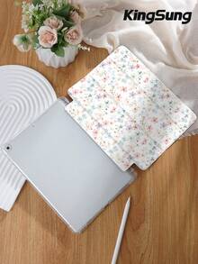 Kingsung 花卉植物平板保護殼，相容於 iPad Air 8(M4)2026(11吋)、Air 8(M4)2026(13吋)、9.7/10.2/10.5/10.9/12.9/Pro 11、第10代，相容於 Galaxy Tab S6 Lite 10.4吋，相容於 Kindle Paperwhite 第12代 2024、Kindle (第11代) 2022版，柔軟防摔保護，智慧支架/自動喚醒/睡眠 - 彩色 - 查看 4