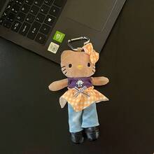 1 Pc Cross Dressing Long Legged Plush Pendant Plush Toy Backpack Accessory Keychain Birthday Gift Valentine's Day Gift Souvenir - Multicolor - View 7