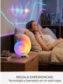 LED Horn Snail Lamp With RGB Light And Decorative Clock - 1PC - View 7