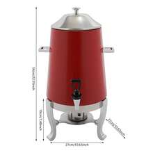 Beverage Dispenser For Coffee Tea Hot Water With Stand & Fuel Holder Red US New! - Default - View 2