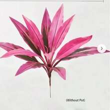 1/2/4/6/8/10件裝龍血樹人造綠植，21.65英吋人造綠植，戶外人造綠植，適用於戶外、居家辦公室、花園走廊穀倉裝飾，婚禮週年紀念節日（復活節、母親節、聖帕特里克節），春夏裝飾，懸掛展示，室內外通用 - 中紫紅色 - 查看 12