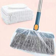 1/50/100 Pieces Of Disposable Broom Cloths, Suitable For Household Cleaning - Featuring Static Adsorption And Dust Prevention Functions - Can Be Freely Stretched Without Worrying About Deformation - Compatible With Various Sizes Of Brooms - A - View 2