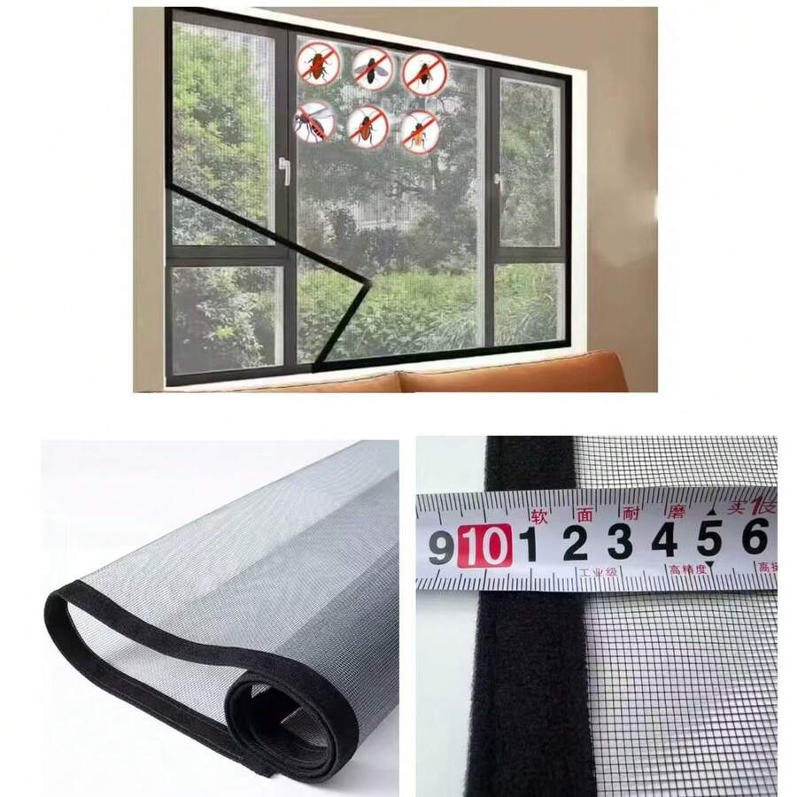 Self-Adhesive Mosquito Net For Windows, No Drilling Required, Breathable And Invisible, Doesn't Block Natural Lighting - Window Screen - View 1